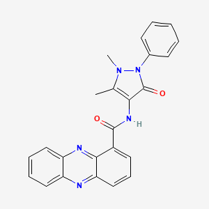 N-(1,5-dimethyl-3-oxo-2-phenyl-2,3-dihydro-1H-pyrazol-4-yl)phenazine-1-carboxamide