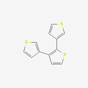 molecular formula C12H8S3 B1221885 3,2':3',3''-Terthiophene 