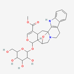 molecular formula C27H32N2O10 B1221886 Cadambine 