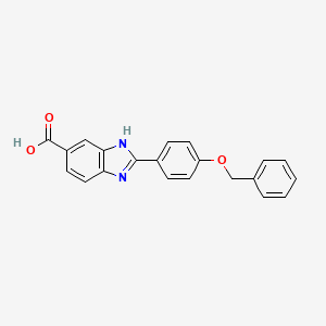 2-(4-benzyloxyphenyl)-1H-benzimidazole-5-carboxylic acid