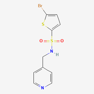 molecular formula C10H9BrN2O2S2 B1221887 5-bromo-N-(pyridin-4-ylmethyl)-2-thiophenesulfonamide 