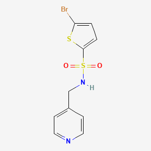 molecular formula C10H9BrN2O2S2 B1221887 5-bromo-N-(4-pyridinylmethyl)-2-thiophenesulfonamide 