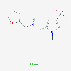 1-[1-methyl-3-(trifluoromethyl)-1H-pyrazol-5-yl]-N-(tetrahydrofuran-2-ylmethyl)methanamine