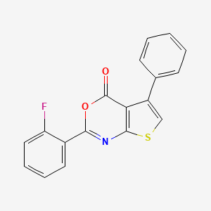 2-(2-Fluorophenyl)-5-phenyl-4-thieno[2,3-d][1,3]oxazinone