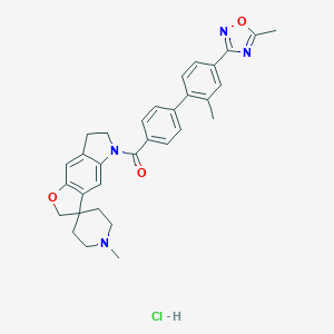molecular formula C32H33ClN4O3 B122189 盐酸 SB 224289 CAS No. 180084-26-8