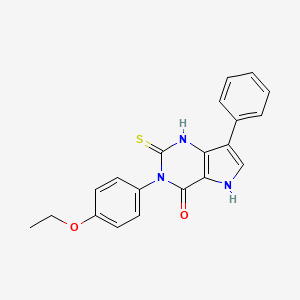 3-(4-ethoxyphenyl)-7-phenyl-2-thioxo-1,2,3,5-tetrahydro-4H-pyrrolo[3,2-d]pyrimidin-4-one