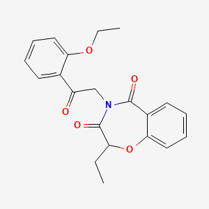 4-[2-(2-ethoxyphenyl)-2-oxoethyl]-2-ethyl-1,4-benzoxazepine-3,5(2H,4H)-dione