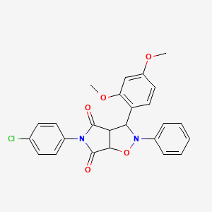 5-(4-chlorophenyl)-3-(2,4-dimethoxyphenyl)-2-phenyldihydro-2H-pyrrolo[3,4-d][1,2]oxazole-4,6(3H,5H)-dione