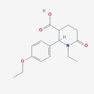 2-(4-ethoxyphenyl)-1-ethyl-6-oxopiperidine-3-carboxylic acid