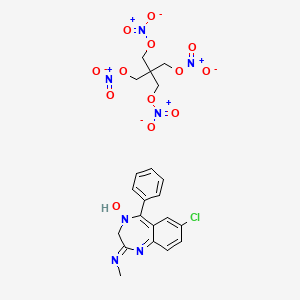 molecular formula C21H22ClN7O13 B1221896 Pentrium CAS No. 8056-60-8