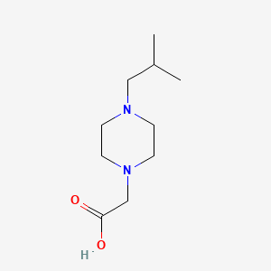 molecular formula C10H20N2O2 B12218968 1-Piperazineaceticacid, 4-(2-methylpropyl)- 