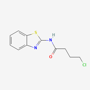 molecular formula C11H11ClN2OS B12218983 N-benzothiazol-2-yl-4-chlorobutanamide 