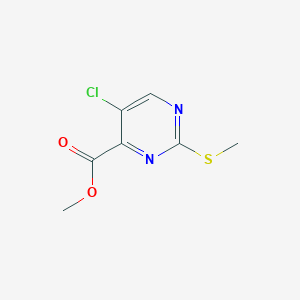 B122190 Methyl 5-chloro-2-(methylthio)pyrimidine-4-carboxylate CAS No. 79686-03-6