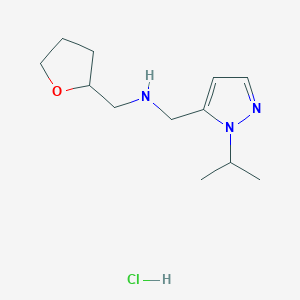 1-(1-isopropyl-1H-pyrazol-5-yl)-N-(tetrahydrofuran-2-ylmethyl)methanamine