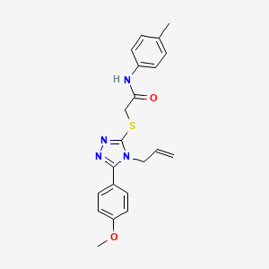 2-{[5-(4-methoxyphenyl)-4-(prop-2-en-1-yl)-4H-1,2,4-triazol-3-yl]sulfanyl}-N-(4-methylphenyl)acetamide