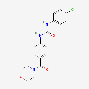 1-(4-Chlorophenyl)-3-(4-(morpholine-4-carbonyl)phenyl)urea