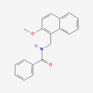 molecular formula C19H17NO2 B12219037 N-[(2-methoxynaphthyl)methyl]benzamide 