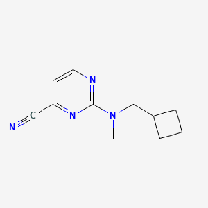 2-[(Cyclobutylmethyl)(methyl)amino]pyrimidine-4-carbonitrile