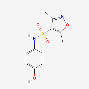 [(3,5-Dimethylisoxazol-4-yl)sulfonyl](4-hydroxyphenyl)amine