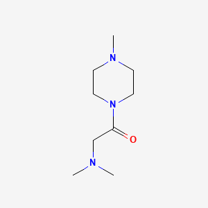 molecular formula C9H19N3O B12219060 Ethanone, 2-(dimethylamino)-1-(4-methyl-1-piperazinyl)- CAS No. 5610-50-4