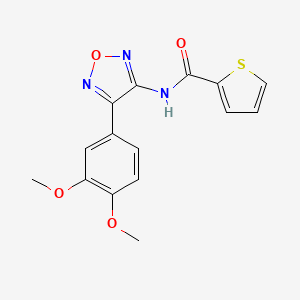 N-[4-(3,4-dimethoxyphenyl)-1,2,5-oxadiazol-3-yl]thiophene-2-carboxamide