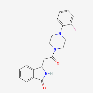 3-{2-[4-(2-Fluorophenyl)piperazinyl]-2-oxoethyl}isoindolin-1-one