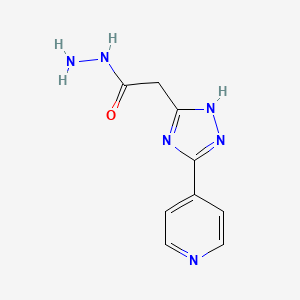 2-[3-(Pyridin-4-yl)-1H-1,2,4-triazol-5-yl]acetohydrazide