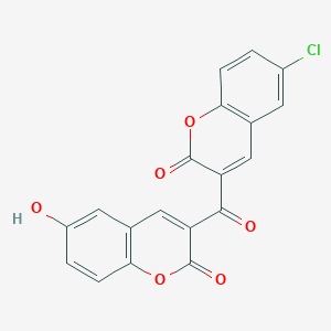 3-(6-Chloro-2-oxochromene-3-carbonyl)-6-hydroxychromen-2-one