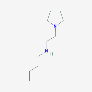 molecular formula C10H22N2 B12219213 Butyl[2-(pyrrolidin-1-yl)ethyl]amine 