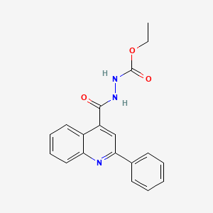 N'-(ethoxycarbonyl)-2-phenylquinoline-4-carbohydrazide