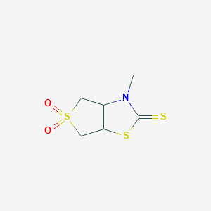 3-methyltetrahydrothieno[3,4-d][1,3]thiazole-2(3H)-thione 5,5-dioxide