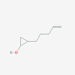 molecular formula C8H14O B12219219 2-Pent-4-en-1-ylcyclopropanol 