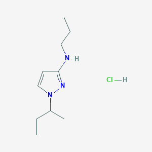 molecular formula C10H20ClN3 B12219221 1-sec-butyl-N-propyl-1H-pyrazol-3-amine 