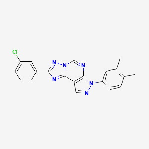 2-(3-chlorophenyl)-7-(3,4-dimethylphenyl)-7H-pyrazolo[4,3-e][1,2,4]triazolo[1,5-c]pyrimidine