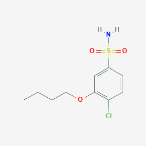 molecular formula C10H14ClNO3S B12219240 3-Butoxy-4-chlorobenzenesulfonamide 