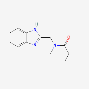 N-[(1H-1,3-benzodiazol-2-yl)methyl]-N,2-dimethylpropanamide