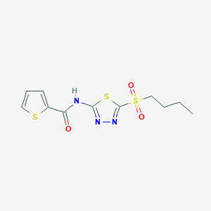 N-[(2E)-5-(butylsulfonyl)-1,3,4-thiadiazol-2(3H)-ylidene]thiophene-2-carboxamide