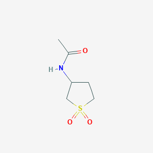 molecular formula C6H11NO3S B12219296 N-(1,1-dioxothiolan-3-yl)acetamide CAS No. 6298-48-2