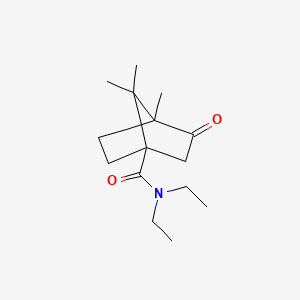 molecular formula C15H25NO2 B12219320 N,N-diethyl-4,7,7-trimethyl-3-oxobicyclo[2.2.1]heptane-1-carboxamide 