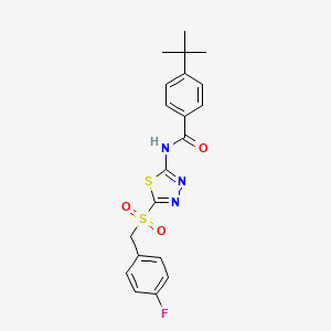 4-tert-butyl-N-{5-[(4-fluorobenzyl)sulfonyl]-1,3,4-thiadiazol-2-yl}benzamide