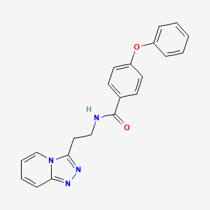 4-phenoxy-N-[2-([1,2,4]triazolo[4,3-a]pyridin-3-yl)ethyl]benzamide