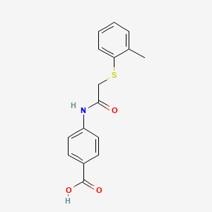 4-[2-(2-Methylphenylthio)acetylamino]benzoic acid