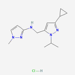 N-[(3-cyclopropyl-1-isopropyl-1H-pyrazol-5-yl)methyl]-1-methyl-1H-pyrazol-3-amine