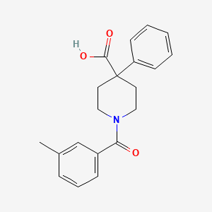 1-(3-Methylbenzoyl)-4-phenylpiperidine-4-carboxylic acid