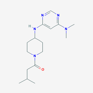 1-(4-{[6-(Dimethylamino)pyrimidin-4-yl]amino}piperidin-1-yl)-3-methylbutan-1-one