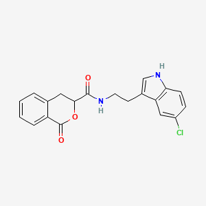 molecular formula C20H17ClN2O3 B12219447 N-[2-(5-chloro-1H-indol-3-yl)ethyl]-1-oxo-3,4-dihydro-1H-isochromene-3-carboxamide 