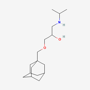 molecular formula C17H31NO2 B12219456 1-(1-Adamantylmethoxy)-3-isopropylamino-2-propanol CAS No. 27866-07-5