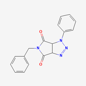 molecular formula C17H14N4O2 B12219476 5-benzyl-1-phenyl-3a,6a-dihydropyrrolo[3,4-d][1,2,3]triazole-4,6(1H,5H)-dione 