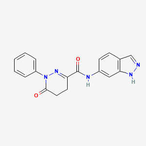 N-(1H-indazol-6-yl)-6-oxo-1-phenyl-1,4,5,6-tetrahydropyridazine-3-carboxamide