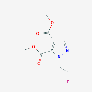 molecular formula C9H11FN2O4 B12219497 Dimethyl 1-(2-fluoroethyl)-1H-pyrazole-4,5-dicarboxylate 